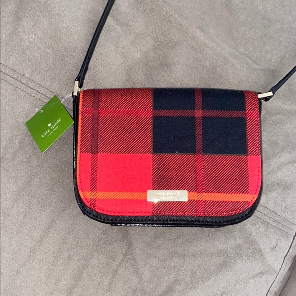 Kate Spade Newbury Lane Plaid Crossbody Bag